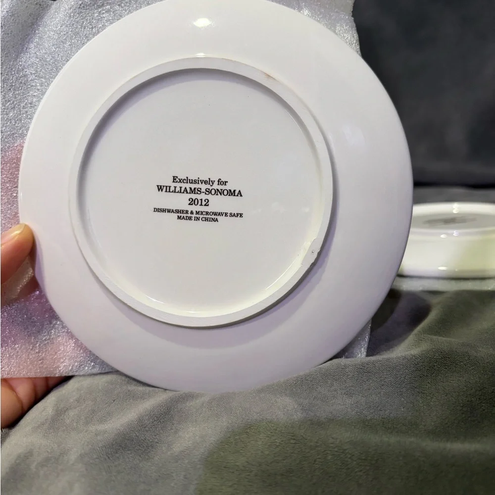 Williams Sonoma Exclusive Trick or Treat set of 4 plates